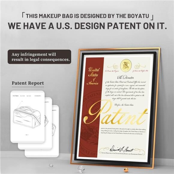 Travel Makeup Bag Set for Women 3 Pcs Waterproof Cosmetic Organizer Vegan Leathe - Picture 5 of 7